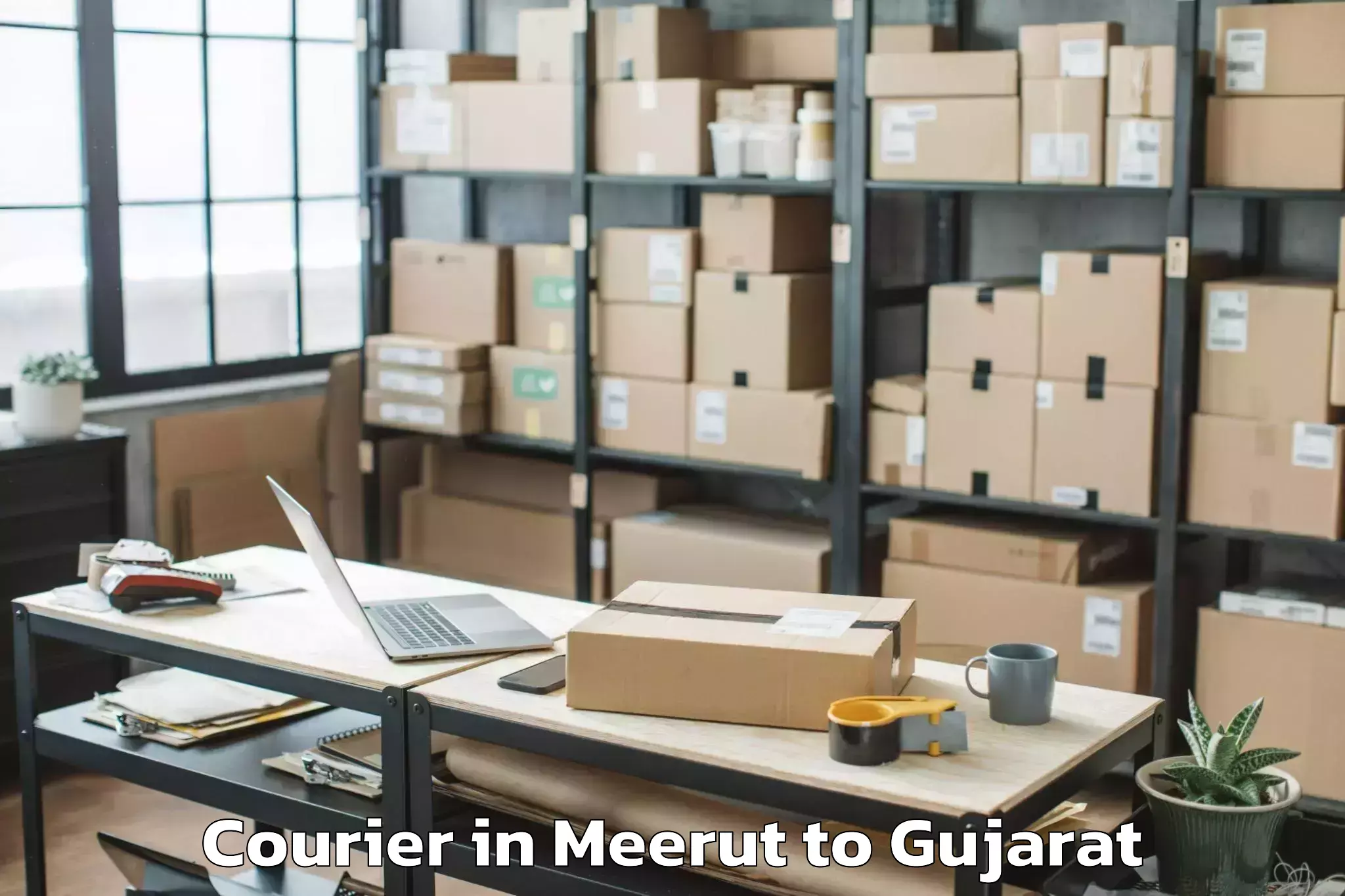 Book Meerut to Bardoli Courier